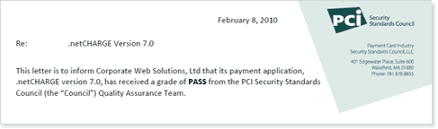 asp.net pa-dss pci council letter passed